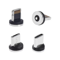 Blue 3 in 1 Magnetic USB Cable with Flowing LED Light (78.74")
