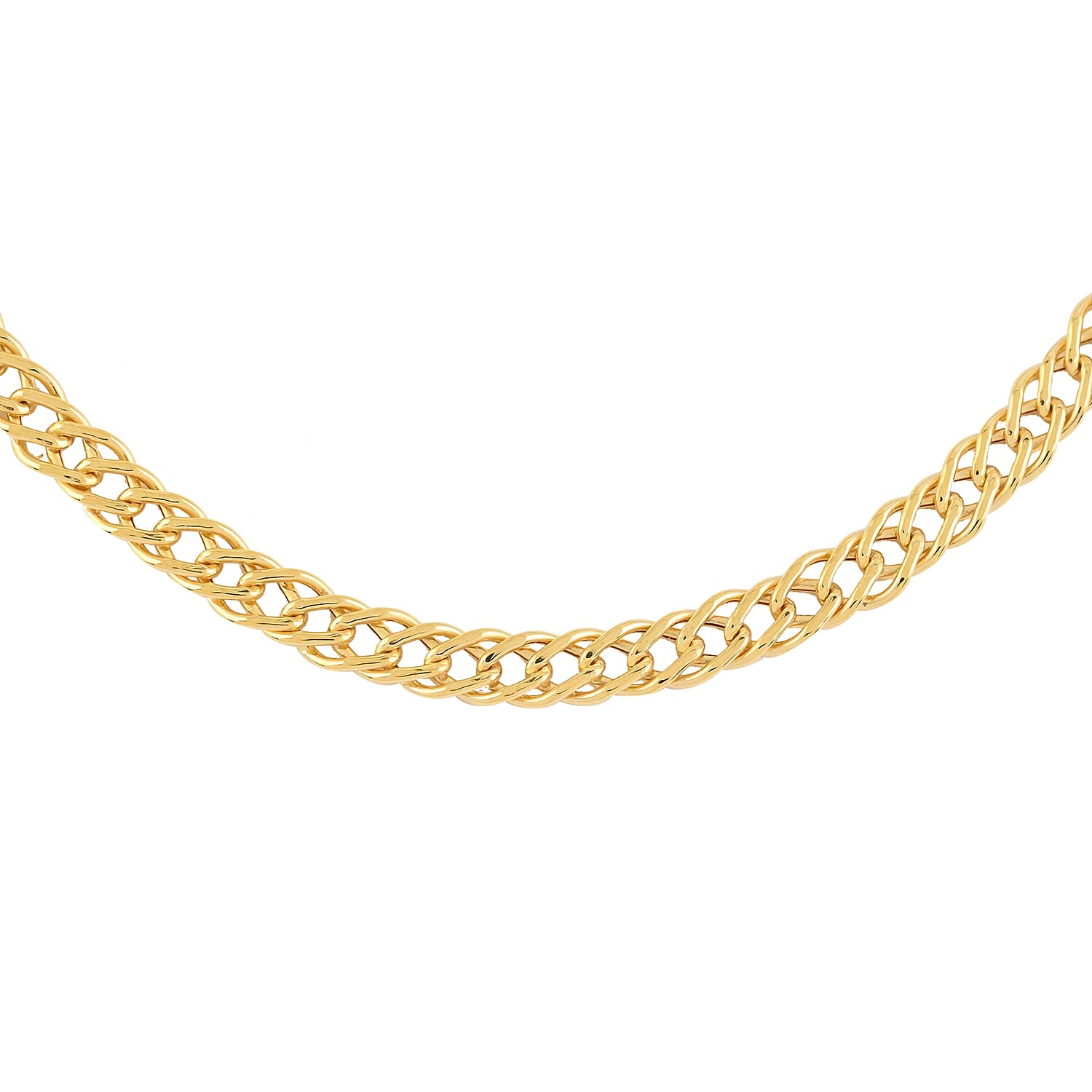 Maestro Gold Collection Italian 10K Yellow Gold 3.5mm Diamond-Cut Marquise Necklace 18 Inches 3.50 Grams