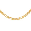 Maestro Gold Collection Italian 10K Yellow Gold 3.5mm Diamond-Cut Marquise Necklace 18 Inches 3.50 Grams - Sticky add to cart bar
