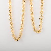 Maestro Gold Collection Italian 10K Yellow Gold 5.2mm Grande Torchon Necklace 18 Inches 8.50 Grams