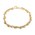 Maestro Gold Collection Splendente Italian 10K Yellow Gold 5.2 mm Grande Torchon Bracelet (7.50 In) 3.50 Grams - Sticky add to cart bar