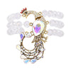 White Aurora Borealis Glass