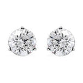 NY Closeout 14K White Gold G-H VS-SI Luxuriant Lab Grown Diamond Solitaire Stud Earrings 1.50 ctw - Sticky add to cart bar