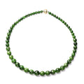 Luxoro 10K Yellow Gold Magnetic Clasp Premium Chrome Diopside Beaded Necklace 18 Inches 326.25 ctw - Sticky add to cart bar