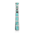 SANTA FE Style Kingman Turquoise Drop Pendant in Sterling Silver 4.35 ctw - Sticky add to cart bar