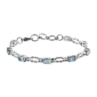 Natural Thai Black Spinel Line Bracelet in Stainless Steel (7.25 In) 4.75 ctw