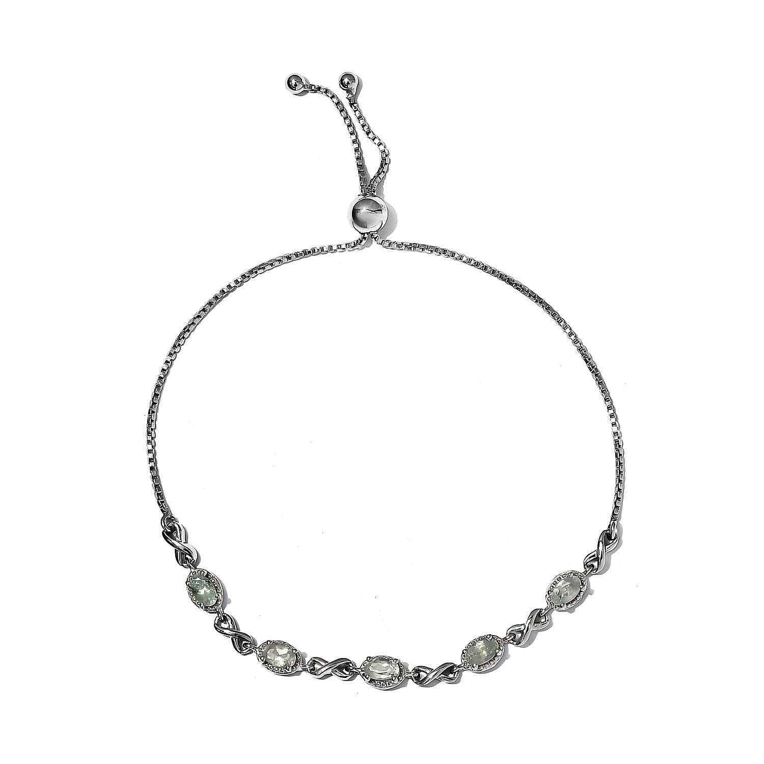 Narsipatnam Alexandrite Bolo Bracelet in Platinum Over Sterling Silver 1.25 ctw