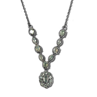 Narsipatnam Alexandrite Cluster Necklace 18-20 Inches in Platinum Over Sterling Silver 2.00 ctw