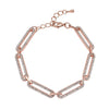 White Austrian Crystal in Rosetone