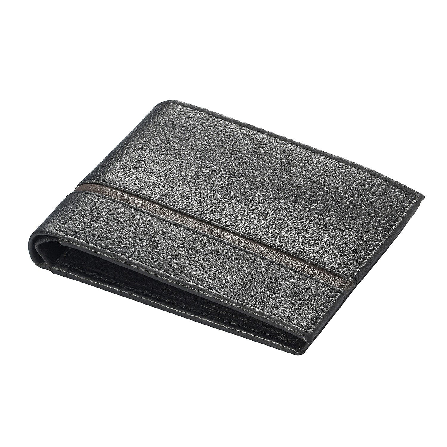 Union Code Black Genuine Leather Bi Fold Men's RFID Wallet (4.25"x3.25")