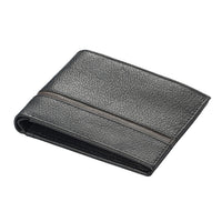 Union Code Black Genuine Leather Bi Fold Men's RFID Wallet (4.25"x3.25")