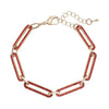 Red Austrian Crystal in Goldtone