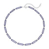 Blue Austrian Crystal in Silvertone