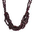 Peridot Chips Multi Row Necklace 20 Inches in Sterling Silver 324.90 ctw - Sticky add to cart bar