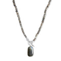 Malagasy Labradorite Beaded Necklace 20 Inches in Sterling Silver 51.30 ctw - Sticky add to cart bar