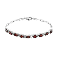 African Amethyst Bracelet in Platinum Bond and Stainless Steel (7.25 In) 4.10 ctw