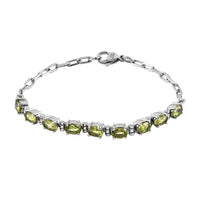 African Amethyst Bracelet in Platinum Bond and Stainless Steel (7.25 In) 4.10 ctw