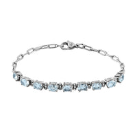 African Amethyst Bracelet in Platinum Bond and Stainless Steel (7.25 In) 4.10 ctw