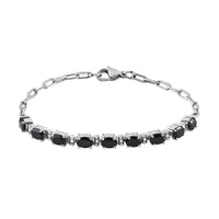 African Amethyst Bracelet in Platinum Bond and Stainless Steel (7.25 In) 4.10 ctw
