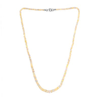 Ethiopian Opal Necklace in Sterling Silver, Welo Opal Jewelry, Bead Necklace 40.00 ctw (20 Inches)