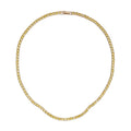 Simulated Yellow Diamond Necklace 18 Inches in Goldtone 53.00 ctw - Sticky add to cart bar