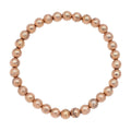 Rose Gold Color Marvelous Meteorite Beaded Stretch Bracelet 25.25 ctw - Sticky add to cart bar