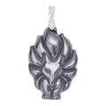 Carved Fox Terahertz Pendant in Silvertone 87.00 ctw - Sticky add to cart bar