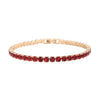 Simulated Red Diamond in Goldtone