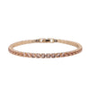 Simulated Champagne Diamond in Goldtone