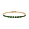 Simulated Emerald in Goldtone