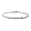 Simulated Diamond in Silvertone