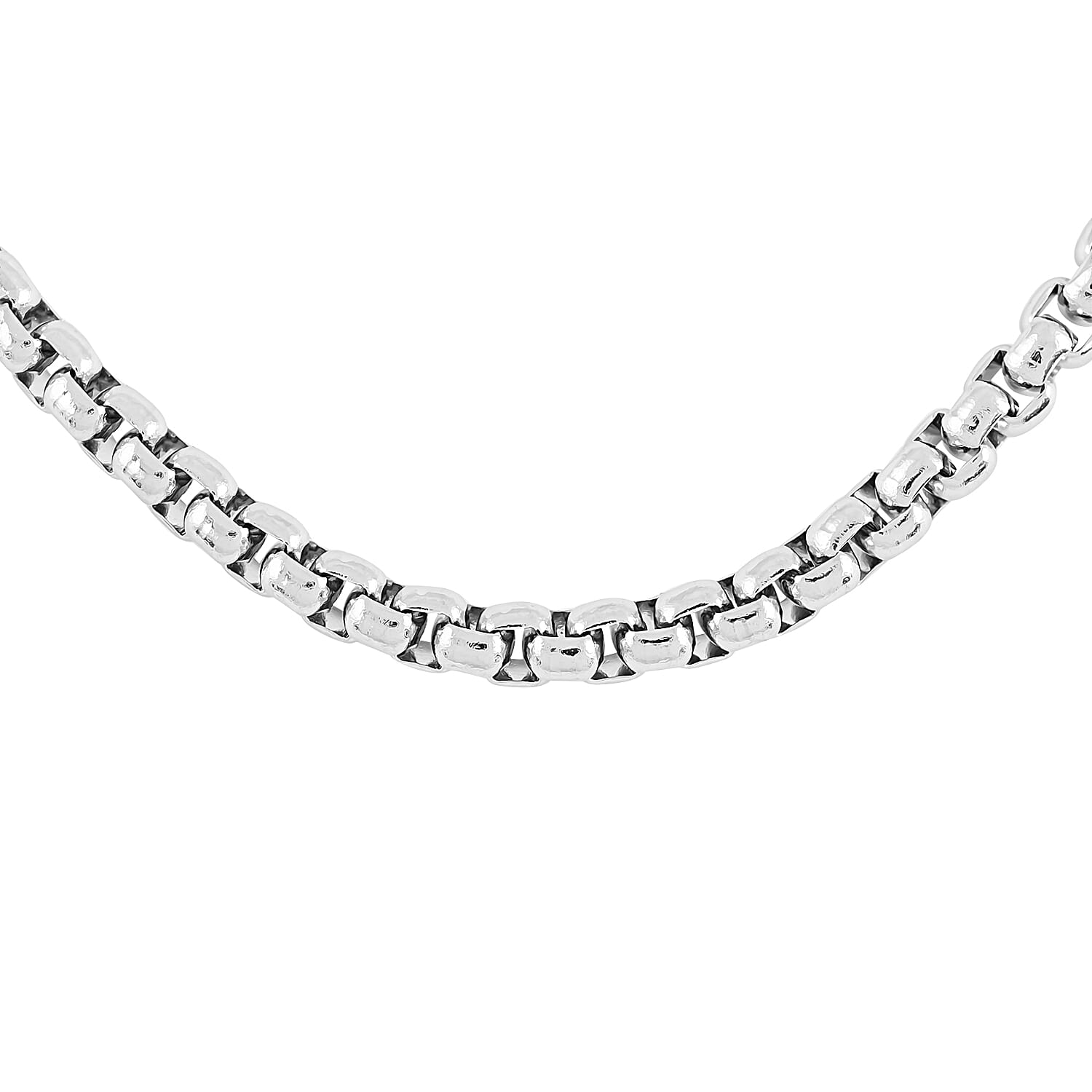 3.5mm Box Necklace (24 Inches) in ION Plated Yellow Gold Stainless Steel 21 Grams