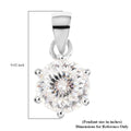 120 Facets Moissanite Solitaire Pendant in Sterling Silver 2.00 ctw - Sticky add to cart bar