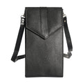 Black RFID Protected Genuine Leather Mobilephone Crossbosy Wallet - Sticky add to cart bar
