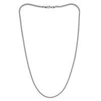 Foxtail Box Necklace 24 Inches in Stainless Steel 11.90 Grams