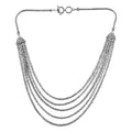 BALI LEGACY Sterling Silver Multi Strand Borobudur Necklace 20 Inches 84 Grams - Sticky add to cart bar