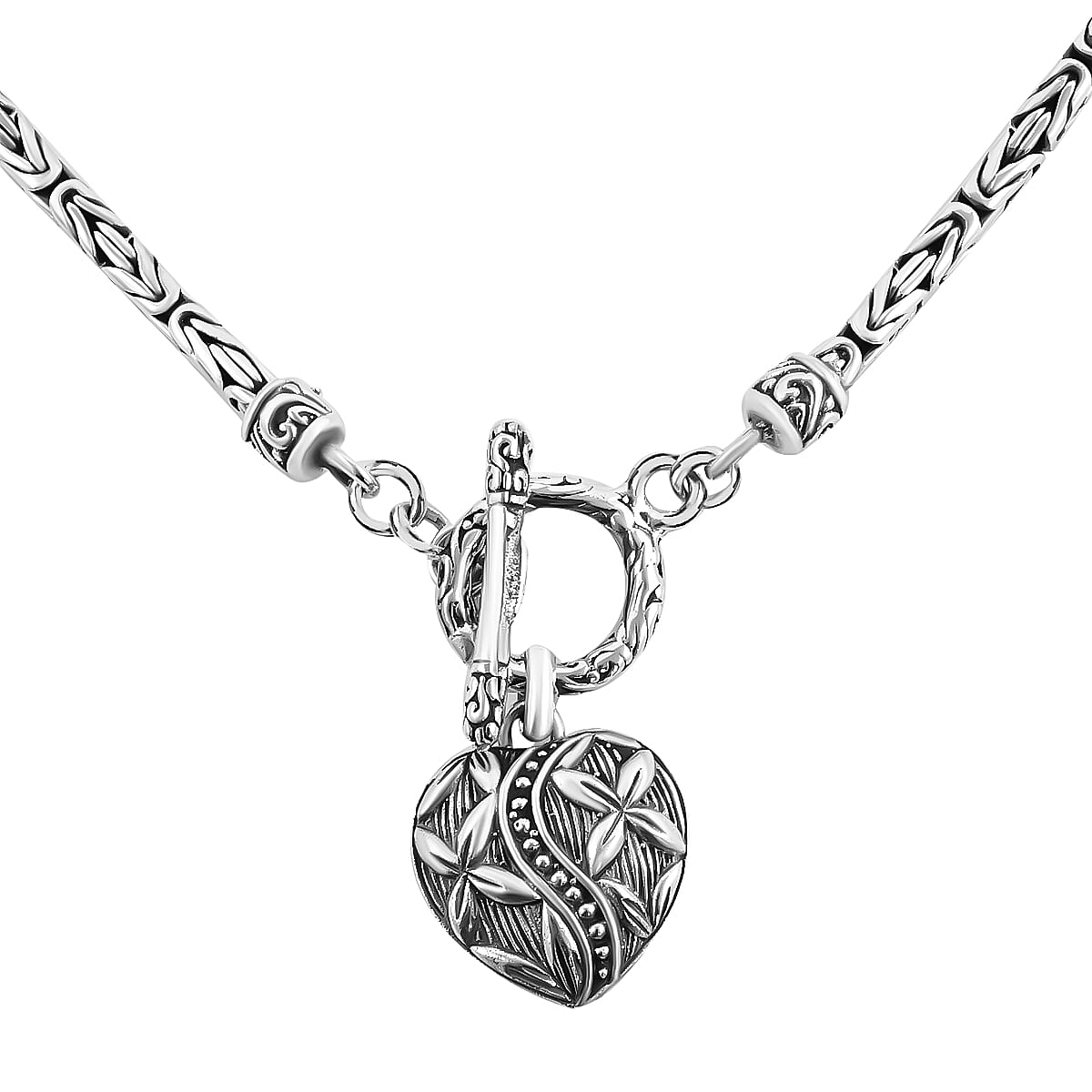 BALI LEGACY Sterling Silver Borobudur Necklace (20 Inches) 25.75 Grams