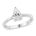 J Francis Embellished with Zirconia by Swarovski 1.30 ctw Ring in Platinum Over Sterling Silver (Size 16.0) - Sticky add to cart bar
