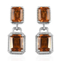 Santa Ana Madeira Citrine Dangle Earrings in Platinum Over Sterling Silver 7.75 ctw - Sticky add to cart bar