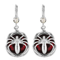 MARVEL Simulated Ruby Spider-Man Red Crystal Spider Earrings in Silvertone - Sticky add to cart bar