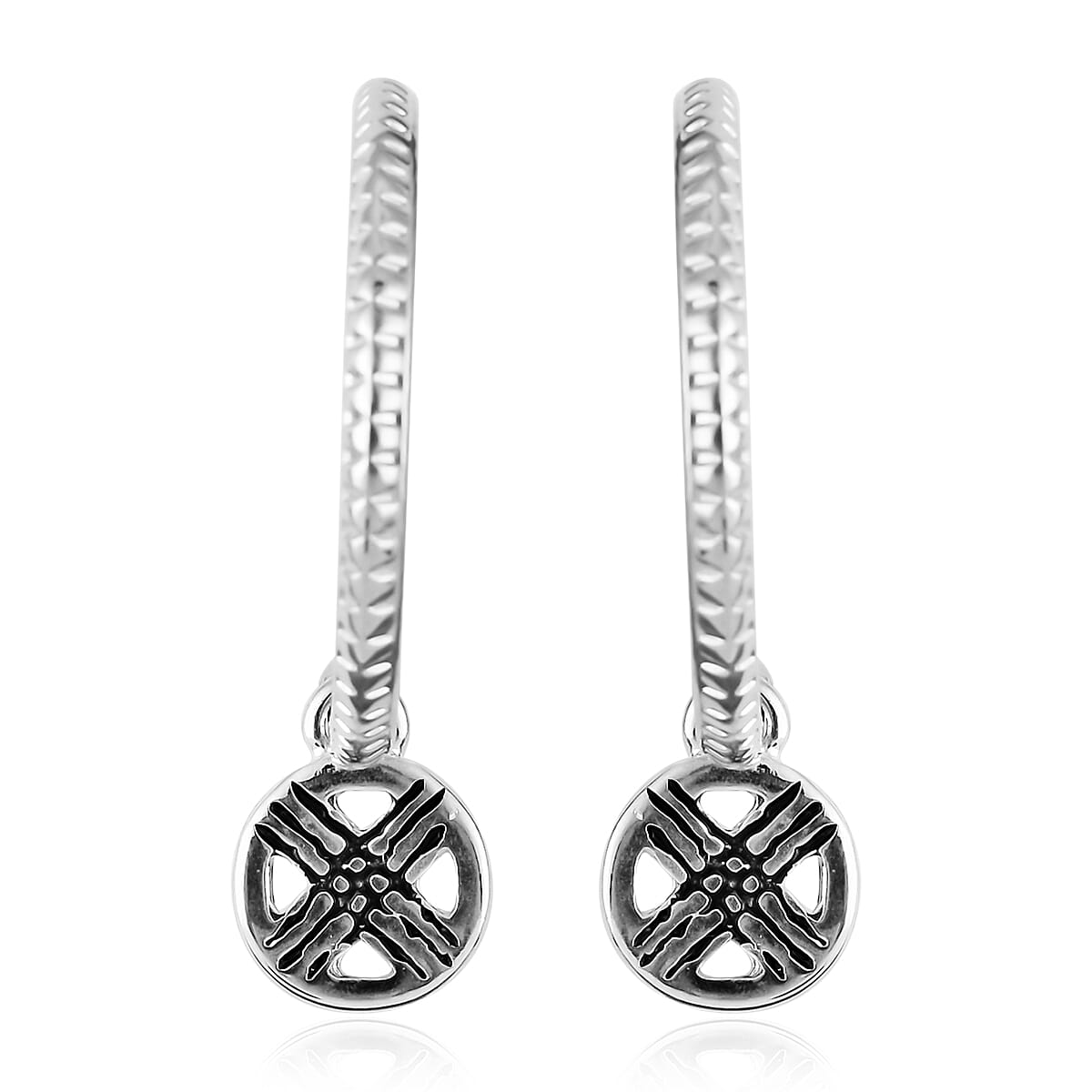 MARVEL Wolverine Hoop Earrings in Silvertone