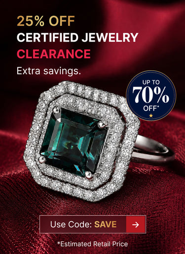 clearance certified and appraised jewelry
