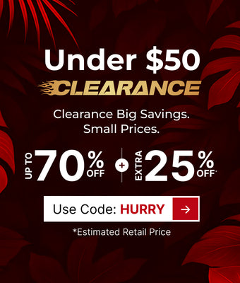 Clearance Big Savings. Small Prices