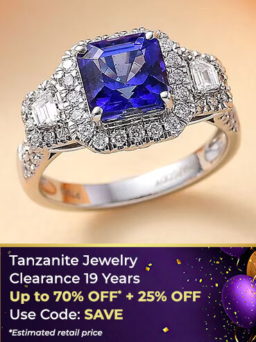 Tanzanite Jewelry Clearance 19 Years