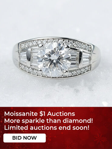 Moissanite $1 Auctions