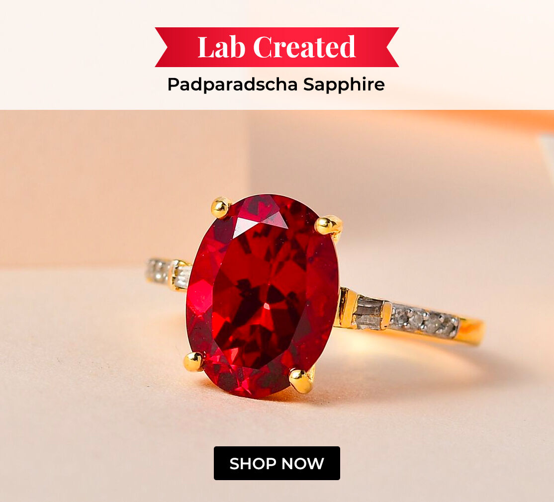 Lab Created Padparadscha Sapphire