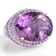 Lusaka amethyst ring in sterling silver.