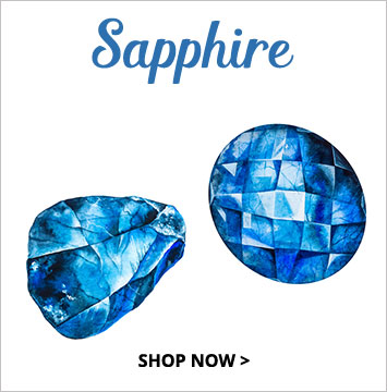 Sapphire - September birthstone jewelry.