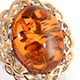 Baltic amber ring.