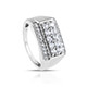 Natural white zircon men’s ring Natural white zircon men’s ring.